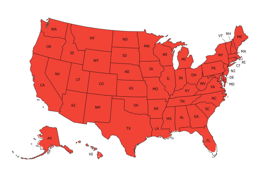 WIND ZONE MAP - WZ3D can be used in all red areas of the US for residential and commercial use. WIND ZONE MAP - WZ3D can be used in all red areas of the US for residential and commercial use.